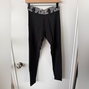 PINK Victoria's Secret Leggings with Logo Waistband S